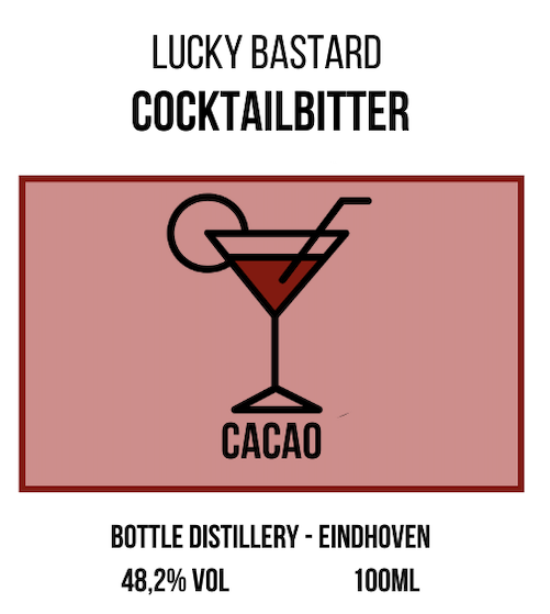Lucky Bastard cocktailbitter - cacao